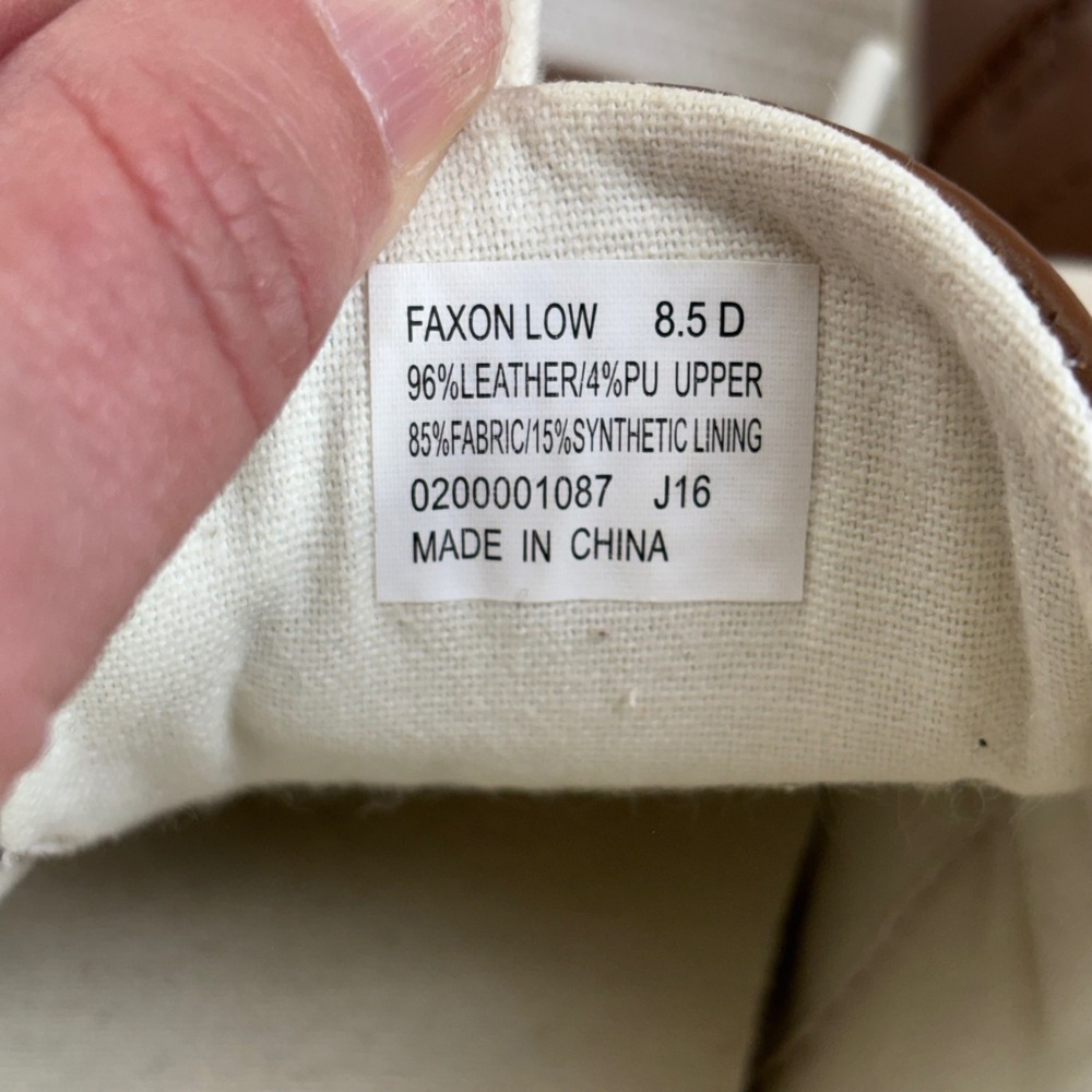 Polo Ralph Lauren Faxon Low‎ Brown Leather Sneakers Mens 8.5 D Preppy - Picture 10 of 10